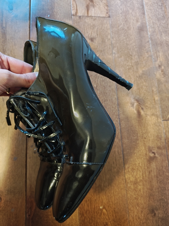 Burberry  Patent Lace-Up Heels - Picture 2 of 8